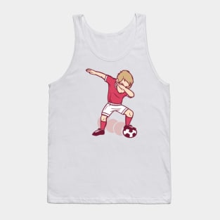 Soccer player dabbing with soccer ball| soccer player; soccer fan; football; soccer; football player; fan; coach; dab; dabbing; Tank Top